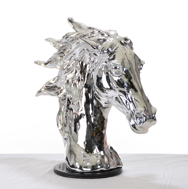 Sz0002 Modern Silver Horse Head Sculpture Model VGTHSZ0002-SLV
