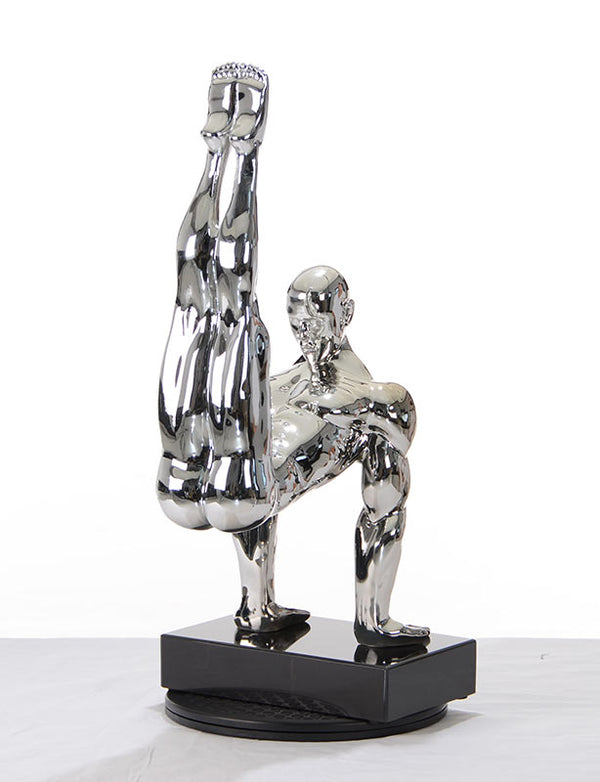 Sz0173 Modern Silver Gymnast B Sculpture Model VGTHSZ0173-SLV