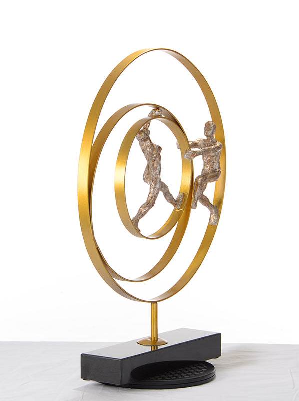 Sz0240 Modern Bronze Acrobats Rings Sculpture Model VGTHSZ0240-BRZ