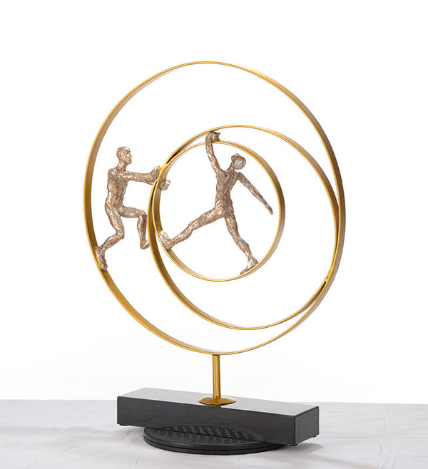 Sz0240 Modern Bronze Acrobats Rings Sculpture Model VGTHSZ0240-BRZ