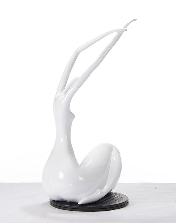 Sz0425 Modern White Lass Sculpture Model VGTHSZ0425-WHT