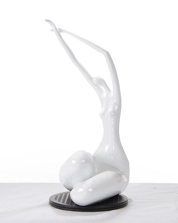 Sz0425 Modern White Lass Sculpture Model VGTHSZ0425-WHT