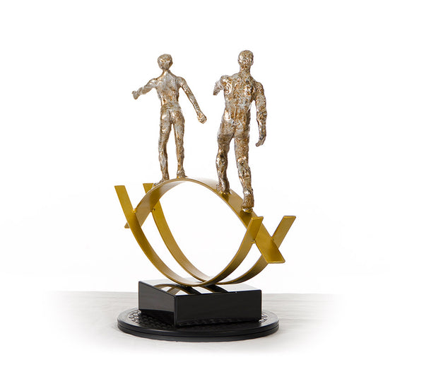 Sz0241 Modern Bronze Acrobats Tightrope Sculpture Model VGTHSZ0241-BRZ