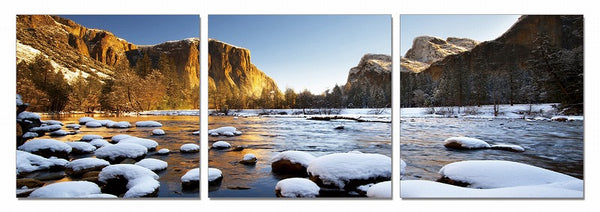 Yosemite 3-Panel Photo On Canvas
