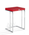 Amelia Modern Red Crocodile Lacquer End Table Set