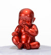 Xd00584 Modern Red Baby Sitting Sculpture Model VGTH-XD00584-RED