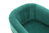 Modrest Trask Modern Green Velvet & Rosegold Accent Chair Model VGVCA016-GRN