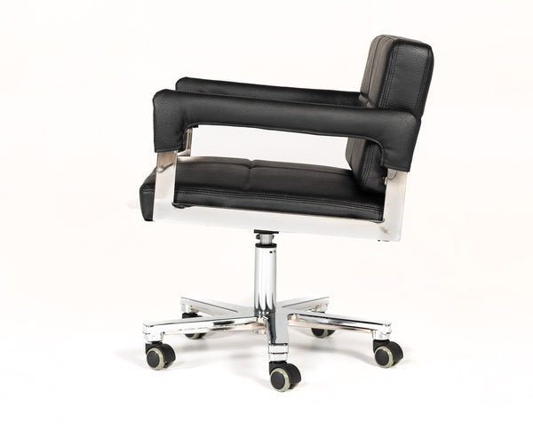 Craig Modern Black Bonded Leather Office Chair
