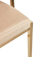 Modrest Munith Modern Beige Velvet & Gold Counter Stool Model VGZAB9504-BG-BS