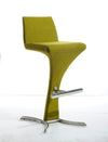 Modrest Ascella Modern Green Fabric Bar Stool Model VGOBA99-F-GRN