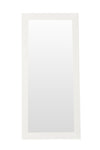 A&X Regal Modern White Crocodile Floor Mirror Model VGUNAK421-WHT