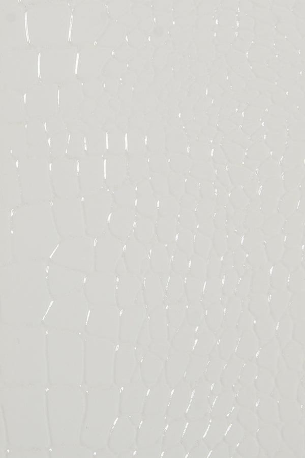 A&X Regal Modern White Crocodile Floor Mirror Model VGUNAK421-WHT