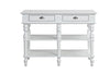 ACME Rorratt Marble Top & White Kitchen Island Model AC00186
