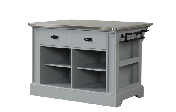 ACME Urrur Gray Kitchen Island Model AC00187