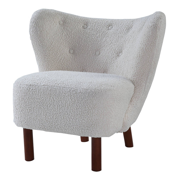 ACME Zusud White Teddy Sherpa Accent Chair Model AC00228