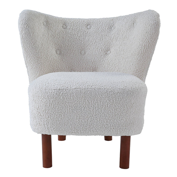 ACME Zusud White Teddy Sherpa Accent Chair Model AC00228