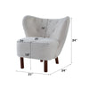 ACME Zusud White Teddy Sherpa Accent Chair Model AC00228