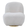ACME Yedaid White Teddy Sherpa Accent Chair with Swivel Model AC00231