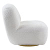 ACME Yedaid White Teddy Sherpa Accent Chair with Swivel Model AC00231