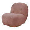 ACME Yedaid Pink Teddy Sherpa Accent Chair with Swivel Model AC00232