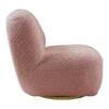ACME Yedaid Pink Teddy Sherpa Accent Chair with Swivel Model AC00232