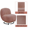 ACME Yedaid Pink Teddy Sherpa Accent Chair with Swivel Model AC00232