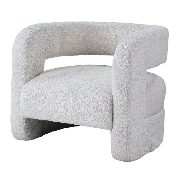 ACME Yitua White Teddy Sherpa Accent Chair Model AC00233
