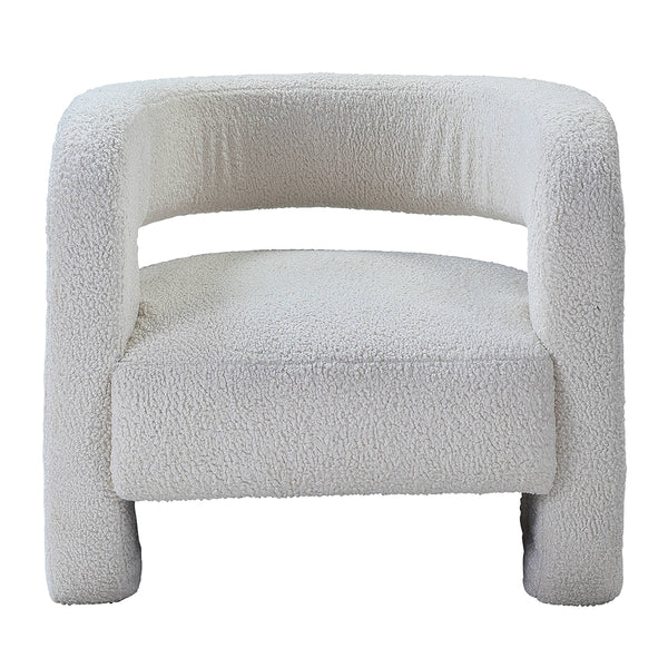 ACME Yitua White Teddy Sherpa Accent Chair Model AC00233