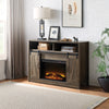 ACME Tobias Rustic Oak Fireplace (Include 91617FIR) Model AC00274