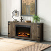 ACME Tobias Rustic Oak Fireplace (Include 91617FIR) Model AC00275