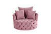 ACME Zunyas Pink Velvet Accent Chair with Swivel Model AC00291