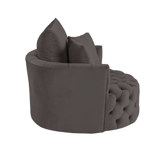 ACME Zunyas Gray Velvet Accent Chair with Swivel Model AC00292