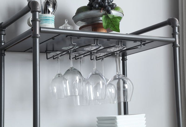 ACME Brantley Antique Oak & Sandy Gray Wine Rack Model AC00364