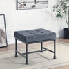 ACME Brantley Gray Velvet & Sandy Gray Ottoman Model AC00427