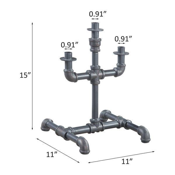 ACME Brantley Sandy Gray Candle Holder Model AC00433