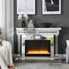 ACME Noralie Mirrored & Faux Diamonds Fireplace with Bluetooth Model AC00510