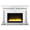 ACME Noralie Mirrored & Faux Diamonds Fireplace with Bluetooth Model AC00510