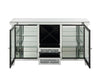 ACME Noralie Mirrored & Faux Diamonds Wine Cabinet with LED Model AC00525