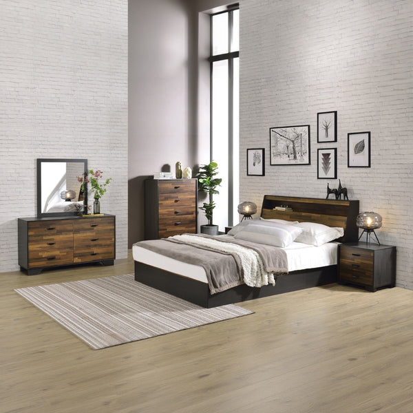ACME Eos Walnut & Black Dresser Model AC00546