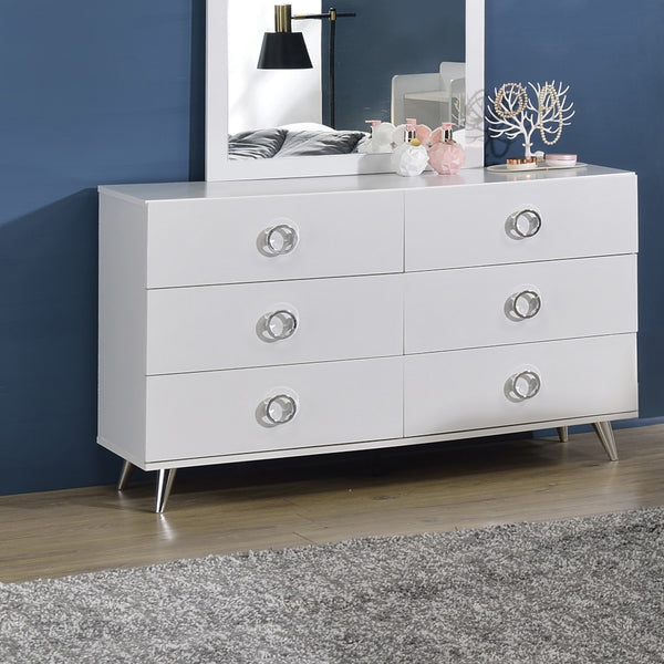 ACME Perse White Dresser Model AC00549