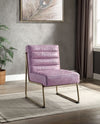 ACME Loria Wisteria Top Grain Leather Accent Chair Model AC00657