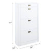 ACME Pagan White High Gloss Shoe Cabinet Model AC00744
