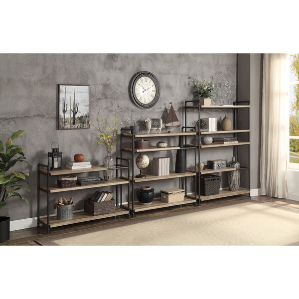 ACME Brantley Oak & Sandy Black Bookshelf Model AC00758