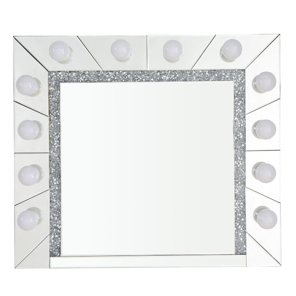 ACME Noralie Mirrored & Faux Diamonds Accent Mirror Model AC00762