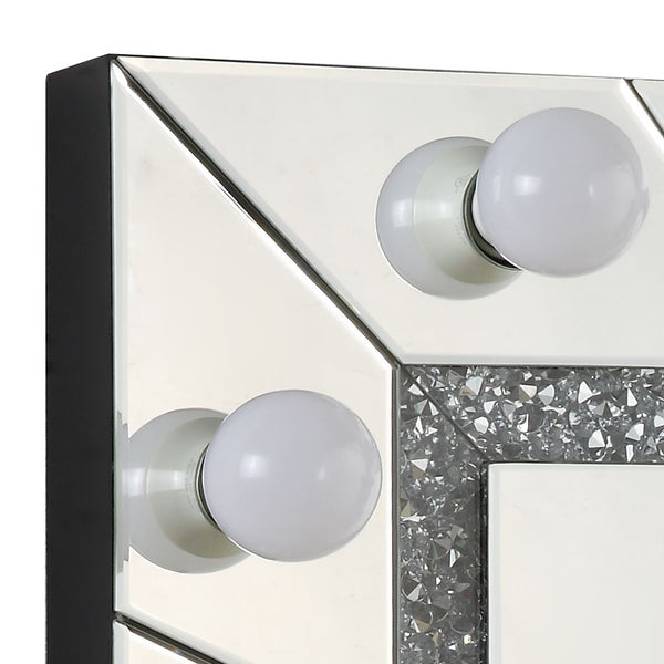 ACME Noralie Mirrored & Faux Diamonds Accent Mirror Model AC00762