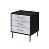ACME Myles Black Silver & Gold Nightstand Model AC00842