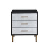 ACME Myles Black Silver & Gold Nightstand Model AC00842