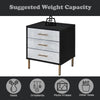 ACME Myles Black Silver & Gold Nightstand Model AC00842