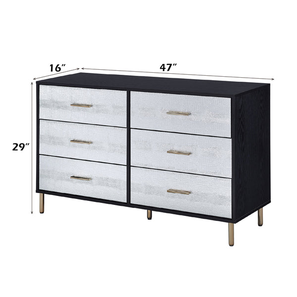 ACME Myles Black Silver & Gold Dresser Model AC00961