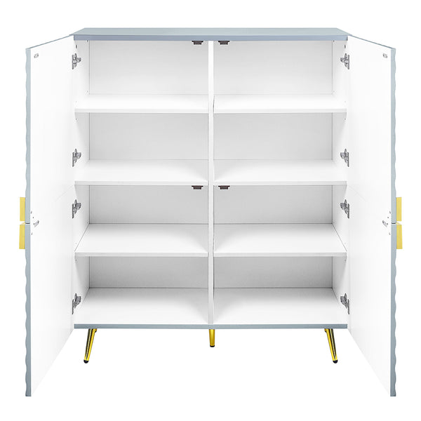 ACME Gaines Gray High Gloss Cabinet Model AC01032